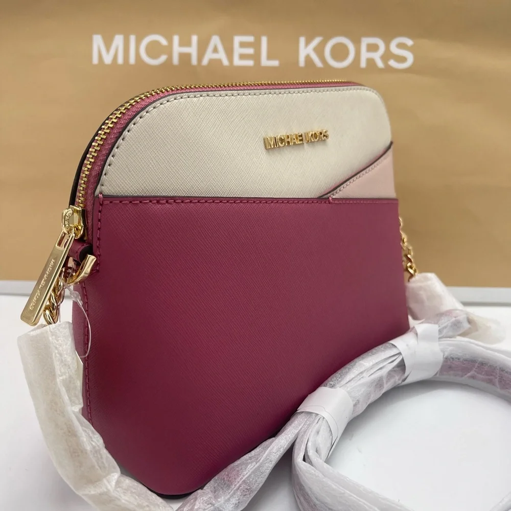 Michael Kors Jet Set Travel Medium Dome Crossbody XCROSS XBODY Bag 
Rosewood NWT - Picture 16 of 16